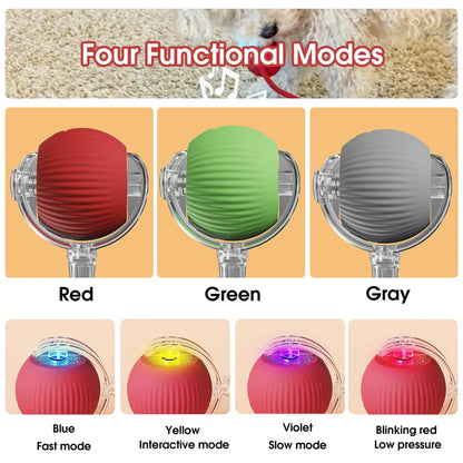 Interactive pet toy ball