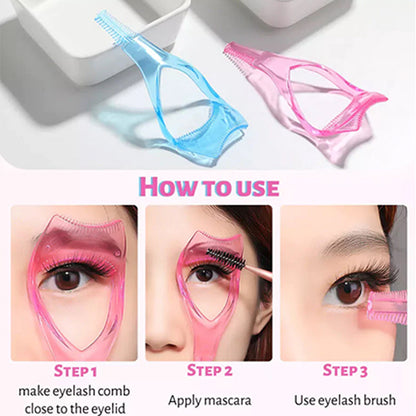 3-in-1 Mascara Eyeliner Guide Eye Shield Makeup Tool