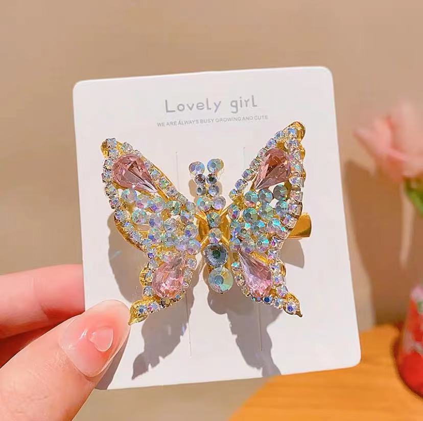 Moving Butterfly Hair Clip – Fluttering Wings, Sparkling for Girls