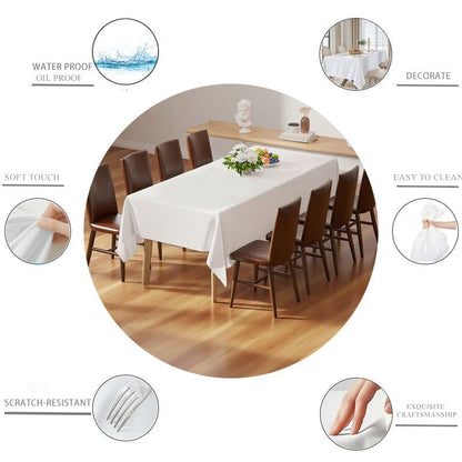 4 Pcs Disposable Tablecloth for Party, Wedding, Picnic & Event Decoration