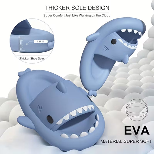 Fashionable Shark Slides - Comfortable, Non-Slip
