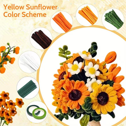 【100 Pcs】DIY handmade twisting stick，Soft plush craft sticks