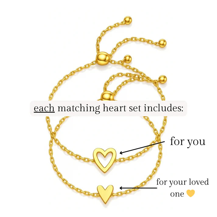 Matching Hearts Bracelet