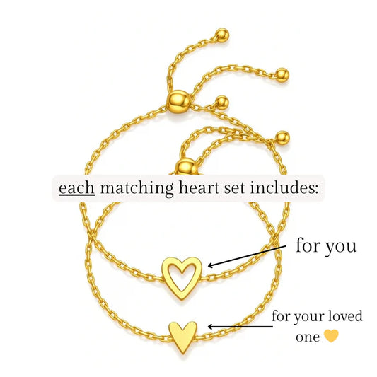 Matching Hearts Bracelet