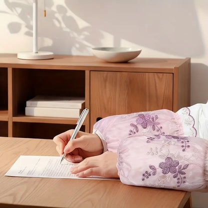 1 Pair Women's Elegant Floral Lace Sleeve Cuffs