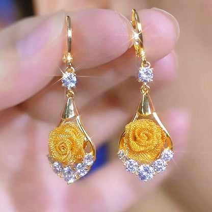 💎High-Quality Elegant Mesh Rose Earrings