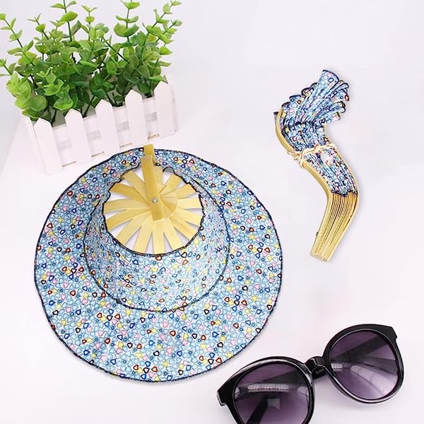 Fashionable bamboo fan hat