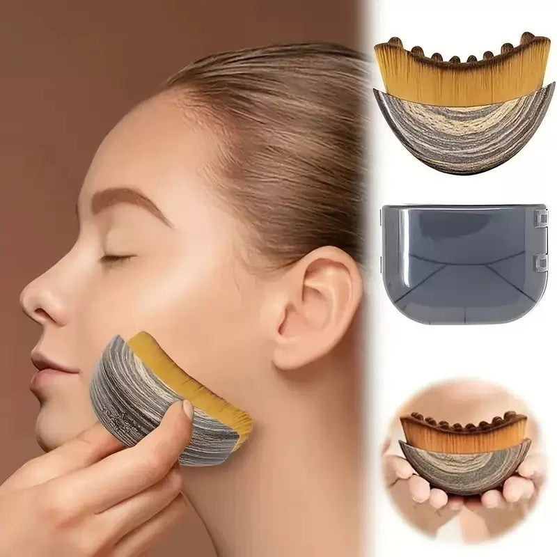 Facial Contour & Lymphatic Drainage Brush – 5-Minute Daily Face Lift, Reduce Puffiness & Double Chin