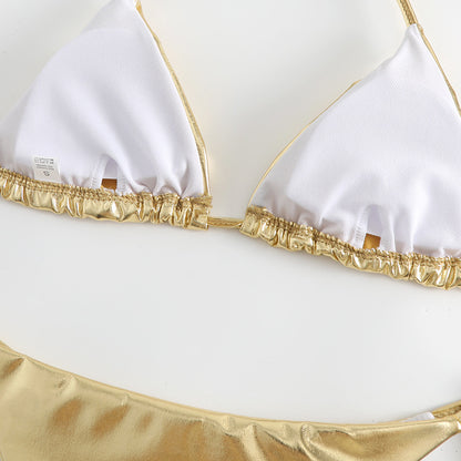 Sexy lace-up bikini swimsuit