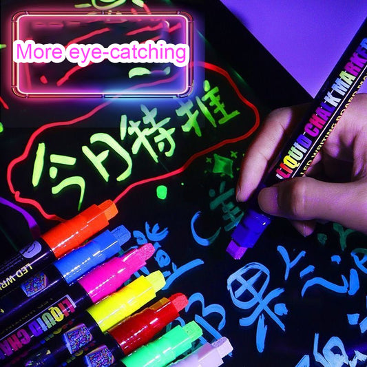 LED Fluorescent Marker Pen – Erasable Chalk Pen