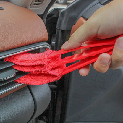 3-in-1 Blinds & AC Vent Cleaning Brush with Microfiber Sleeves – Multipurpose Dust Remover Tool