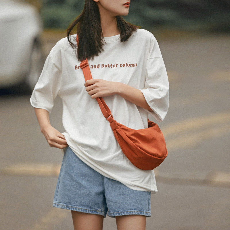 Simple Women's Dumpling Shoulder Bag