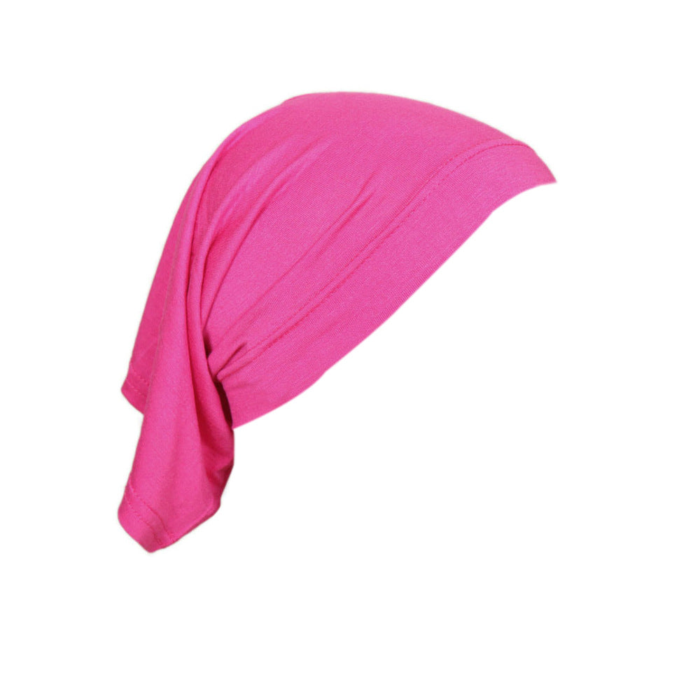 Modal Solid Color Tube Cap & Hijab Underscarf for Women – Soft Mercerized Cotton Inner Hijab Cap