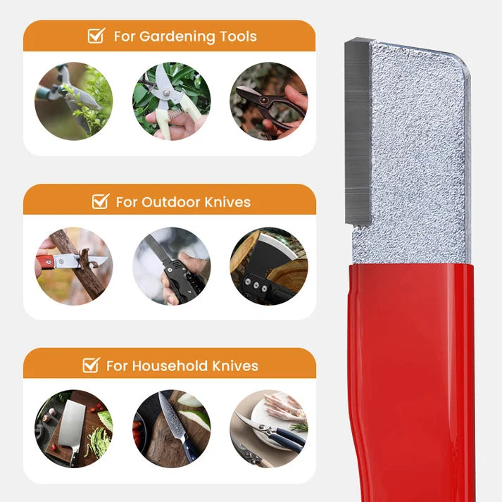 Outdoor Portable Dual-purpose Whetstone – Coarse & Fine Dual Sides, Quick Sharpening for Kitchen, Outdoor & Fishing