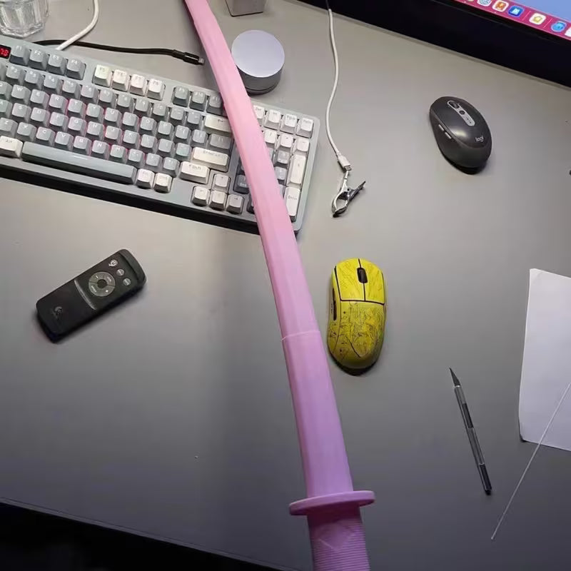 Retractable Role-Playing Katana - Plastic Samurai Prop Sword
