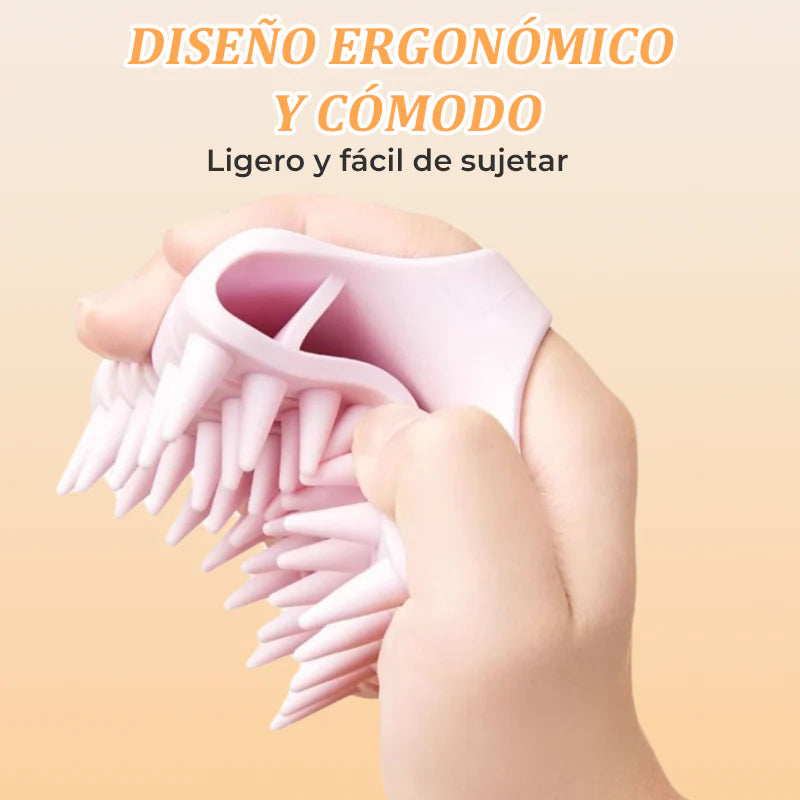 Silicone Scalp Massager – Wet & Dry Use, Shampoo Helper, Office Stress Reliever