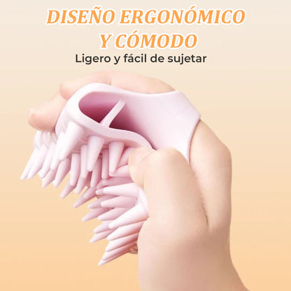 Silicone Scalp Massager – Wet & Dry Use, Shampoo Helper, Office Stress Reliever