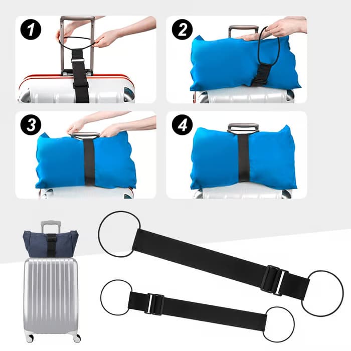Elastic Luggage Connector Strap – Adjustable & Strong