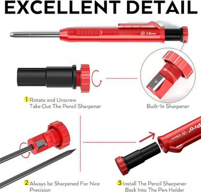 Carpenter Pencil with Sharpener