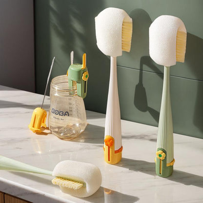 Upgraded 5-in-1 Multi-Functional Sponge Brush — Cleans Cups, Thermoses, Baby Bottles, and More