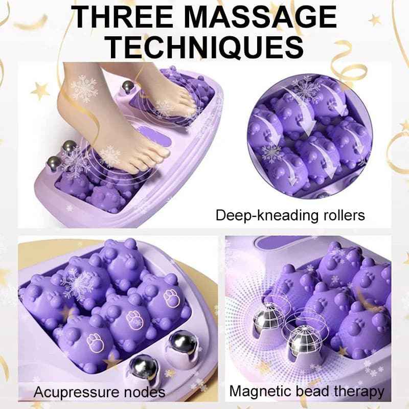 💜Portable Dual Foot Massage Roller – Dual Rolling Heads for Deep Tissue Massage, Non-Slip & Lightweigh