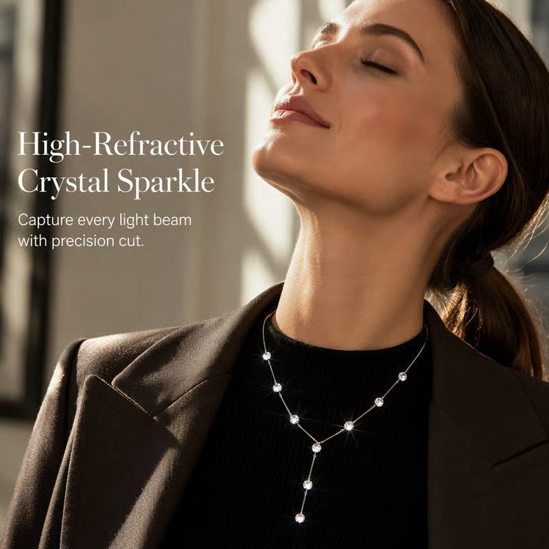 Women's Elegant Y-Shaped Drop Necklace