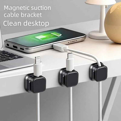 🧲 6PCS Magnetic Cable Organizer – Keep Every Cable in Place!