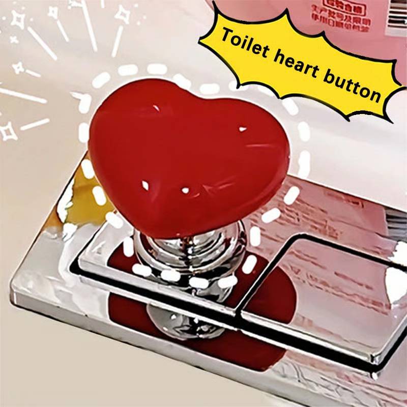 3 PCS Toilet heart button