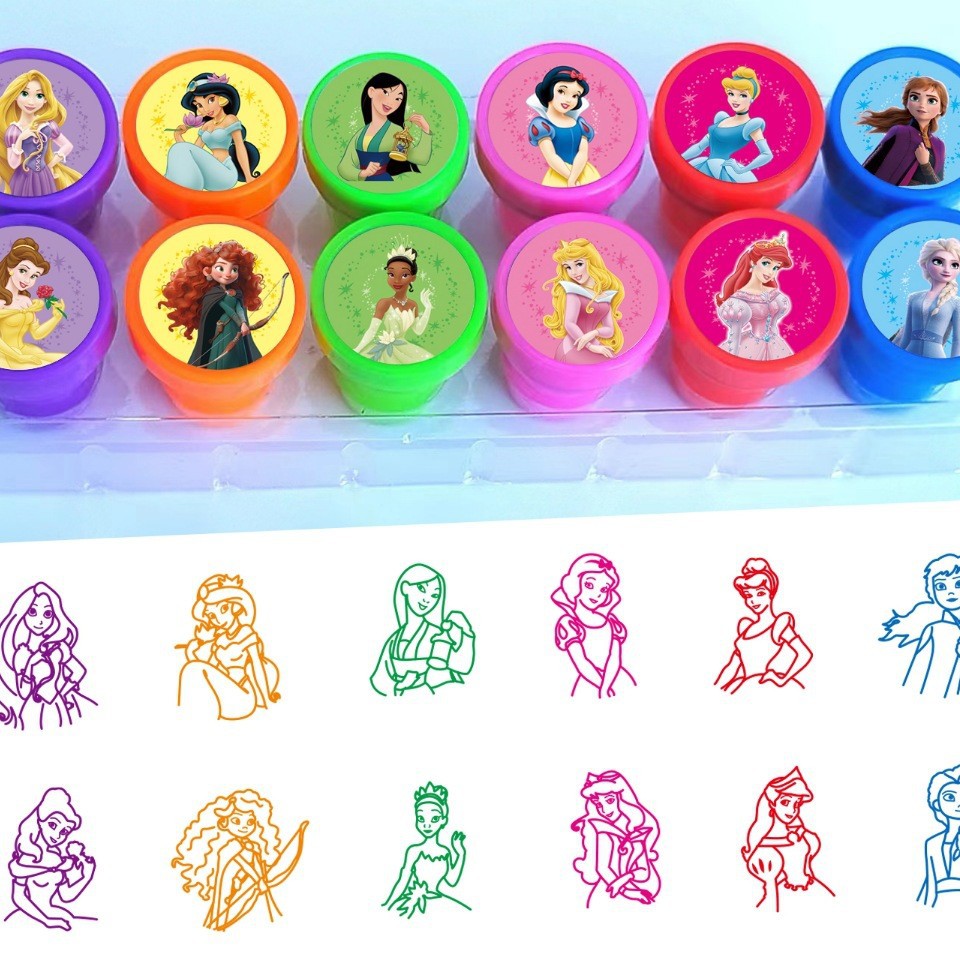 【12 Pcs】Children's Cartoon Stamps