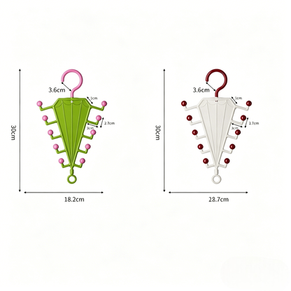 Multi-Functional V-Shaped Double Sided Hanger Storage Rack – Organizes Scarves, Hats & Bags, Dual-Sided & Space-Saving