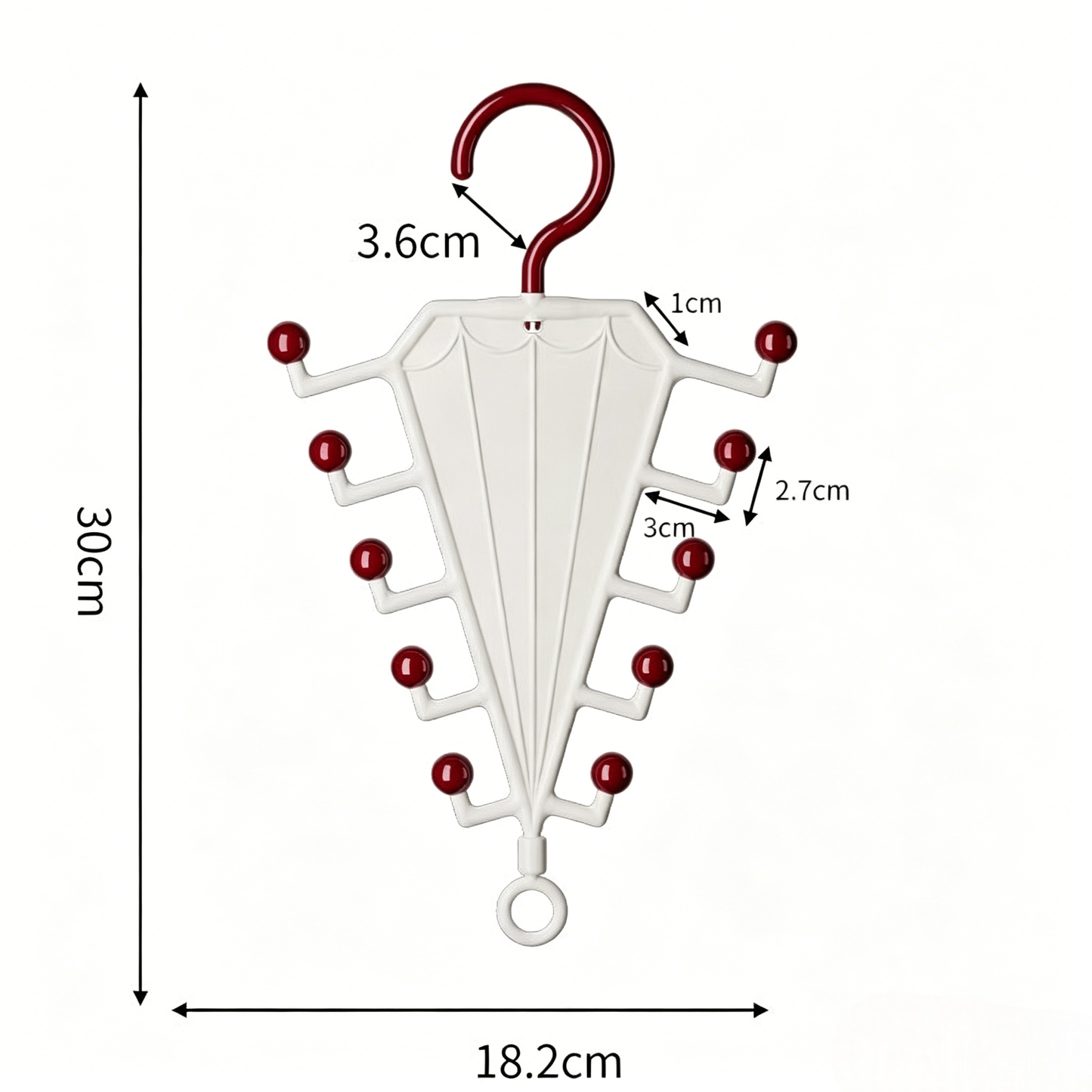 Multi-Functional V-Shaped Double Sided Hanger Storage Rack – Organizes Scarves, Hats & Bags, Dual-Sided & Space-Saving