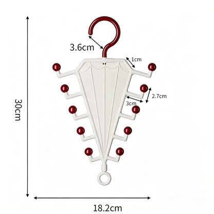 Multi-Functional V-Shaped Double Sided Hanger Storage Rack – Organizes Scarves, Hats & Bags, Dual-Sided & Space-Saving