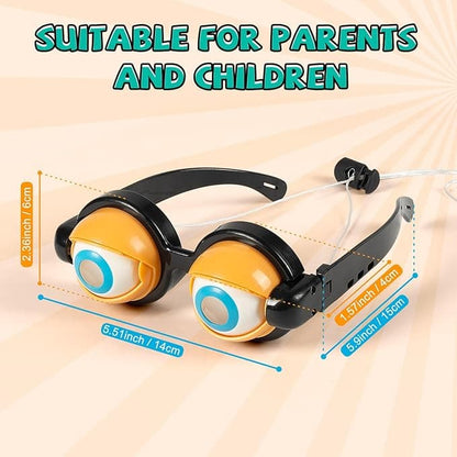 Funny Glasses with Winking Eye Mechanism – Blinking Eye Gag Glasses for Party Favors & Novelty Gifts