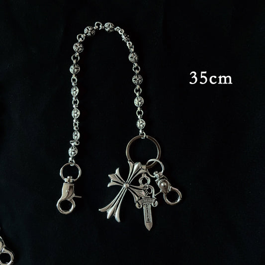 Multi-Functional Pant Chain – Bag Charm/Waist/Jeans Chain, Sword/Bead/Cross Waist Chain