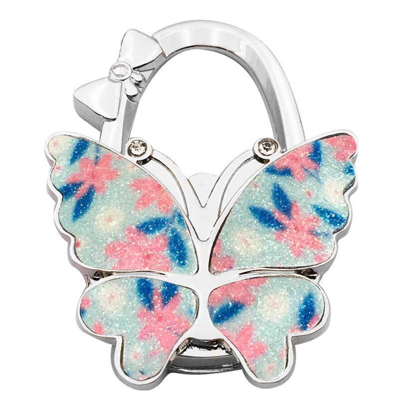 🦋✨ Sparkly Butterfly Foldable Handbag Hook – Cute Portable Non-Slip Purse Hanger for Girls, Travel & Restaurants