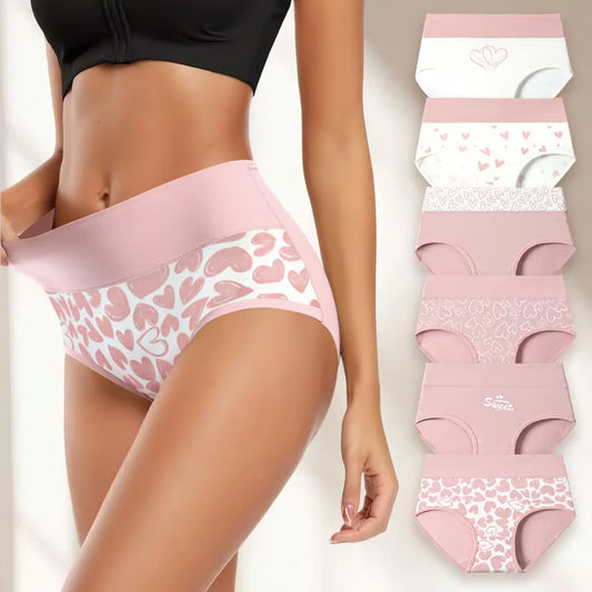 Women's Cotton Cute Love Print Briefs