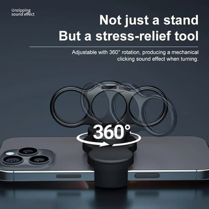 📱Dual-Ring Finger Holder – 360° Swivel & Fold, Strong Clip for Phones