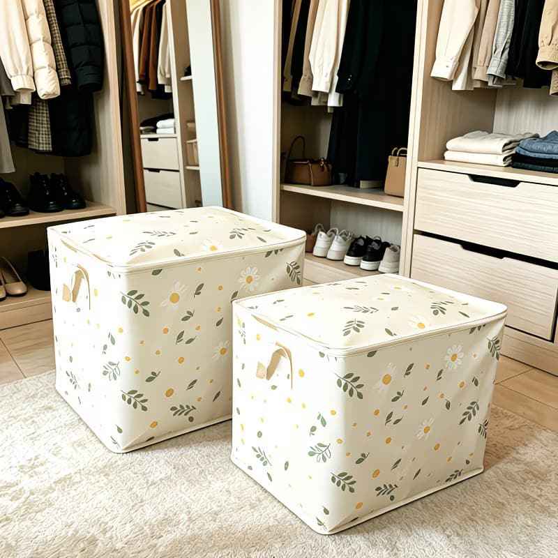 Extra Large Foldable Storage Box – Closet Organizer, Laundry Basket, Quilt Storage Bag, Space-Saving for Bedroom & Dorm