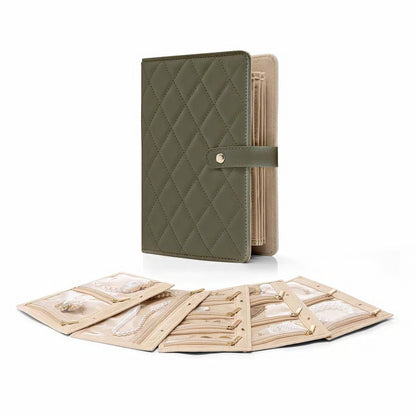 Luxury Jewelry Organizer Book – Anti-Tarnish Jewelry Storage Case, Portable Travel Jewelry Holder for Rings, Earrings & Necklaces