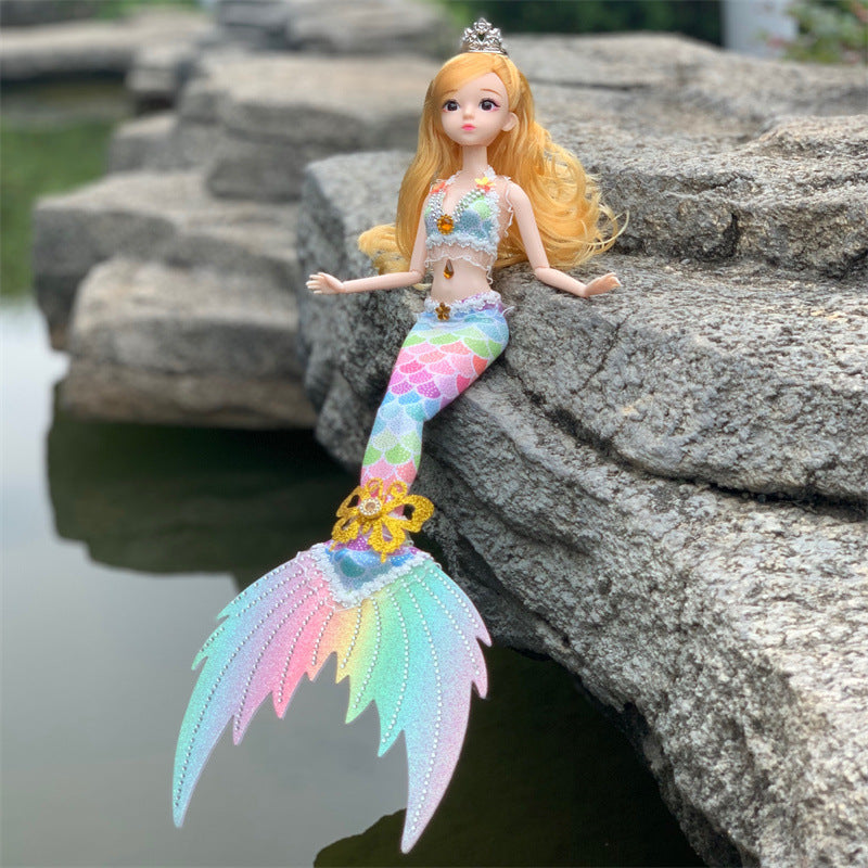 Drill Tail Mermaid Princess Doll