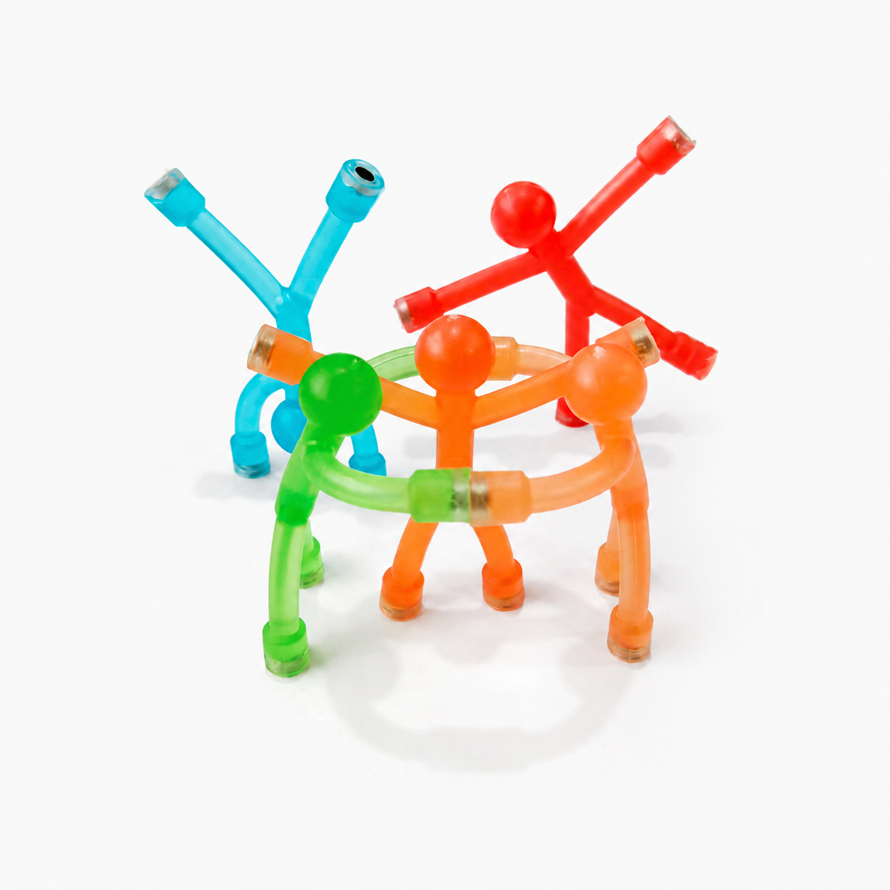 Colorful Magnetic Stickman Fidget Toys – Mini Stress Relief & Creative Building Toy