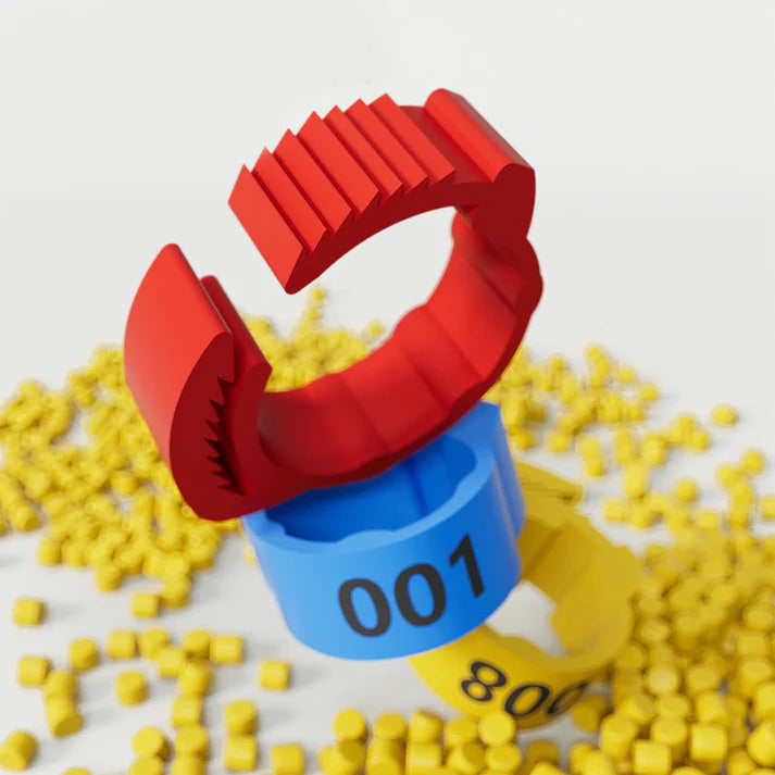 [1-100 Numbers]Adjustable Snap-On Poultry Leg Bands