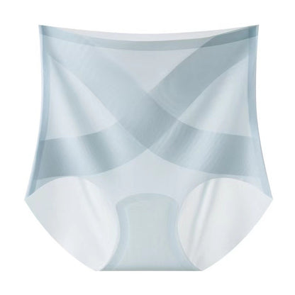 Women's High-Waist Seamless Cooling Gel Fabric Panty Set – High-Waist Cross-Waist Design