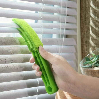 3-in-1 Blinds & AC Vent Cleaning Brush with Microfiber Sleeves – Multipurpose Dust Remover Tool