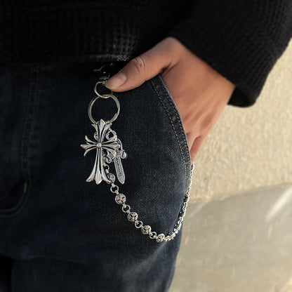 Multi-Functional Pant Chain – Bag Charm/Waist/Jeans Chain, Sword/Bead/Cross Waist Chain