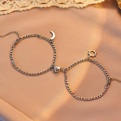 Magnetic Love Chain Bracelet Set