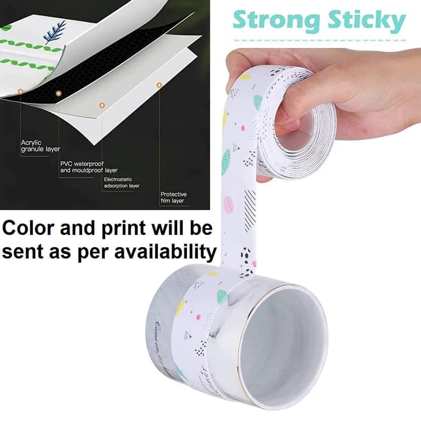 🚿Waterproof & Anti-Mold Self-Adhesive Tape – Universal for Bathroom & Kitchen, Seals Gaps