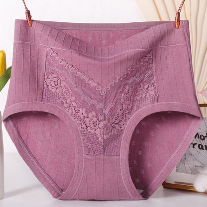 High-Waist Shaping Plus-Size Lace Panties