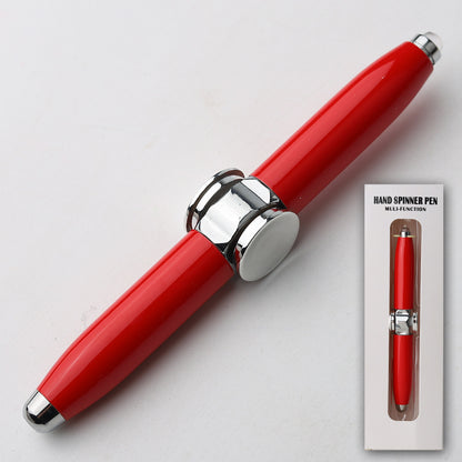 ✨Flash Fingertip Gyro Pen – Stress Relief & Writing 2-in-1, Spinning Design with LED Light, Fun for Office & Study