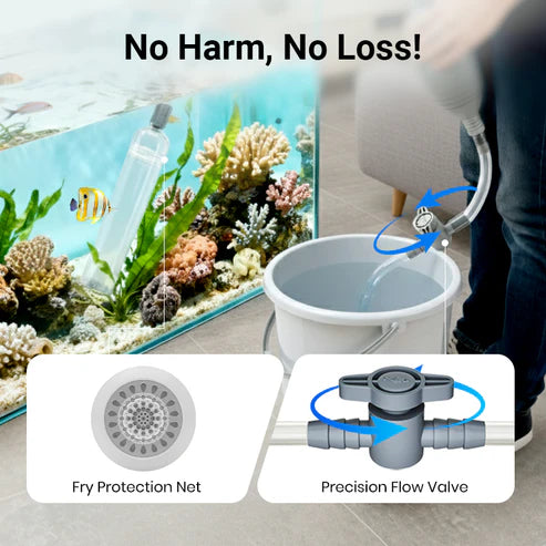 Aquarium Vacuum Cleaner with Siphon